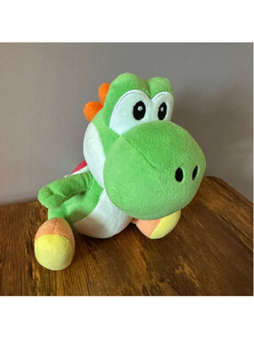 San-Ei Super Mario Yoshi Plush Green Orange Nintendo 8 Inch 2017